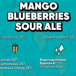 Mango Blueberries sour ale (манго-черничный саур)
